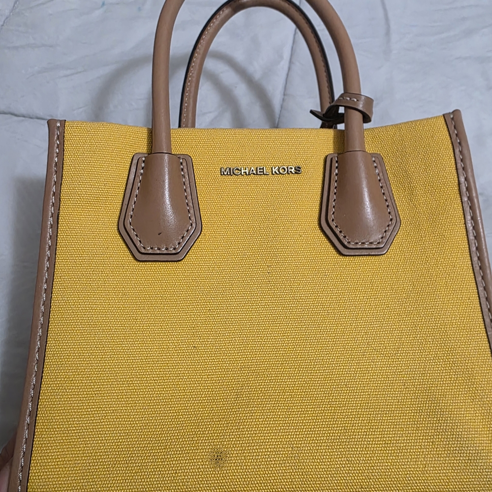 Michael Kors Yellow and Tan Women's Bag